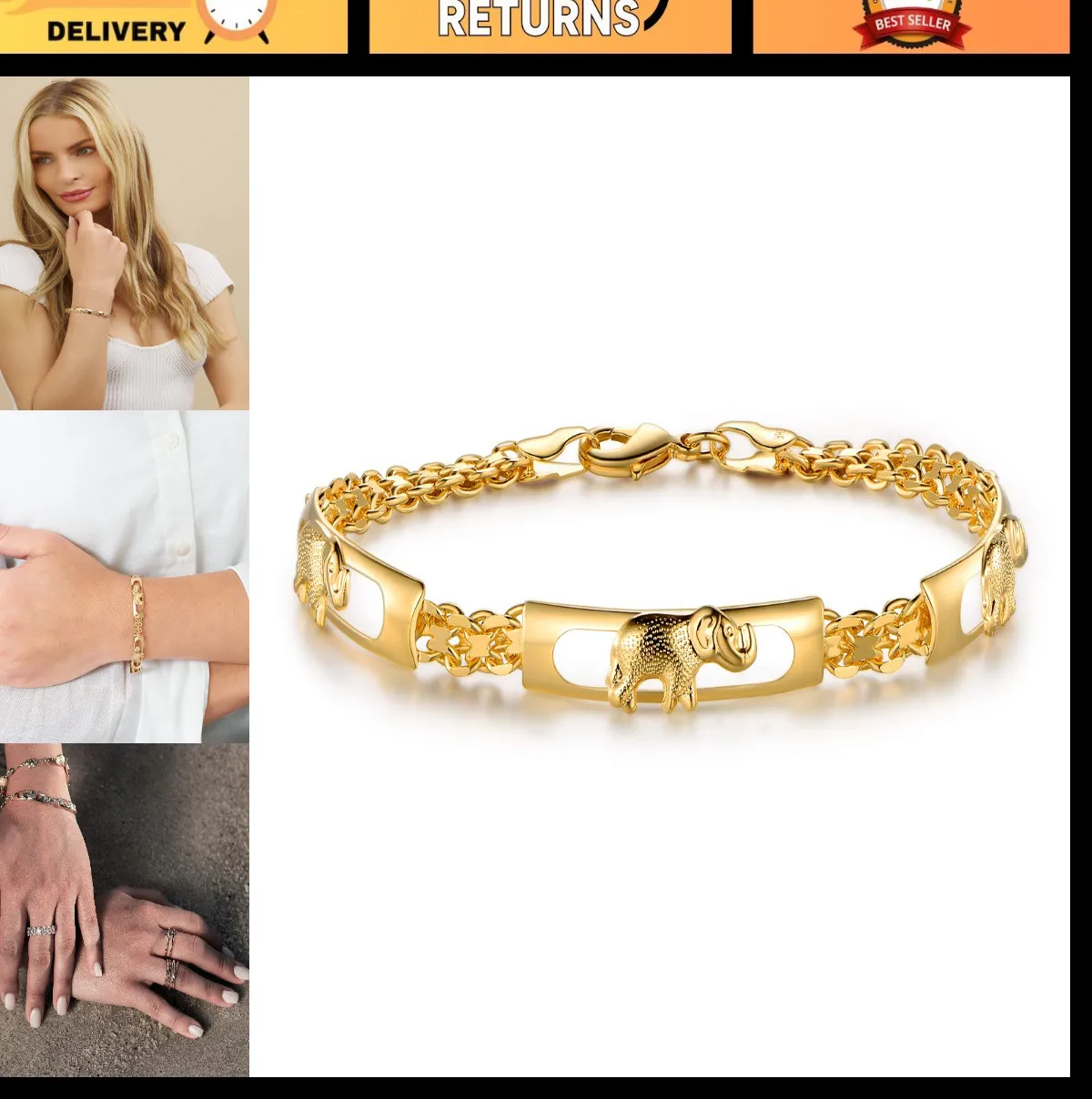 Authentic The Gilded Elephant: A Talisman of Wisdom and Prosperity
