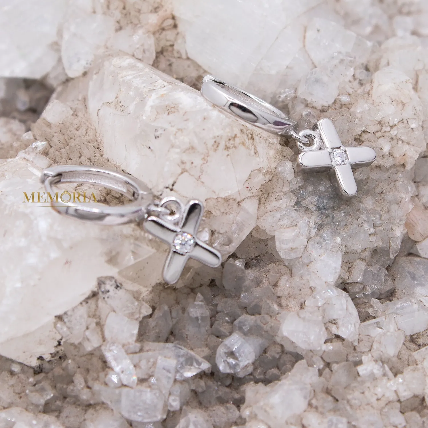 Authentic Celestial Cross Leverback Huggie Hoops: A Conduit of Divine Grace