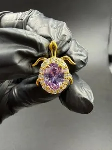 Authentic The Celestial Tortoise: An Amethyst Amulet of Longevity and Wisdom