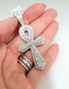 Authentic The Eternal Cross Of Fertility An Ankh Pendant Of Enchanted Moissanite Radiance