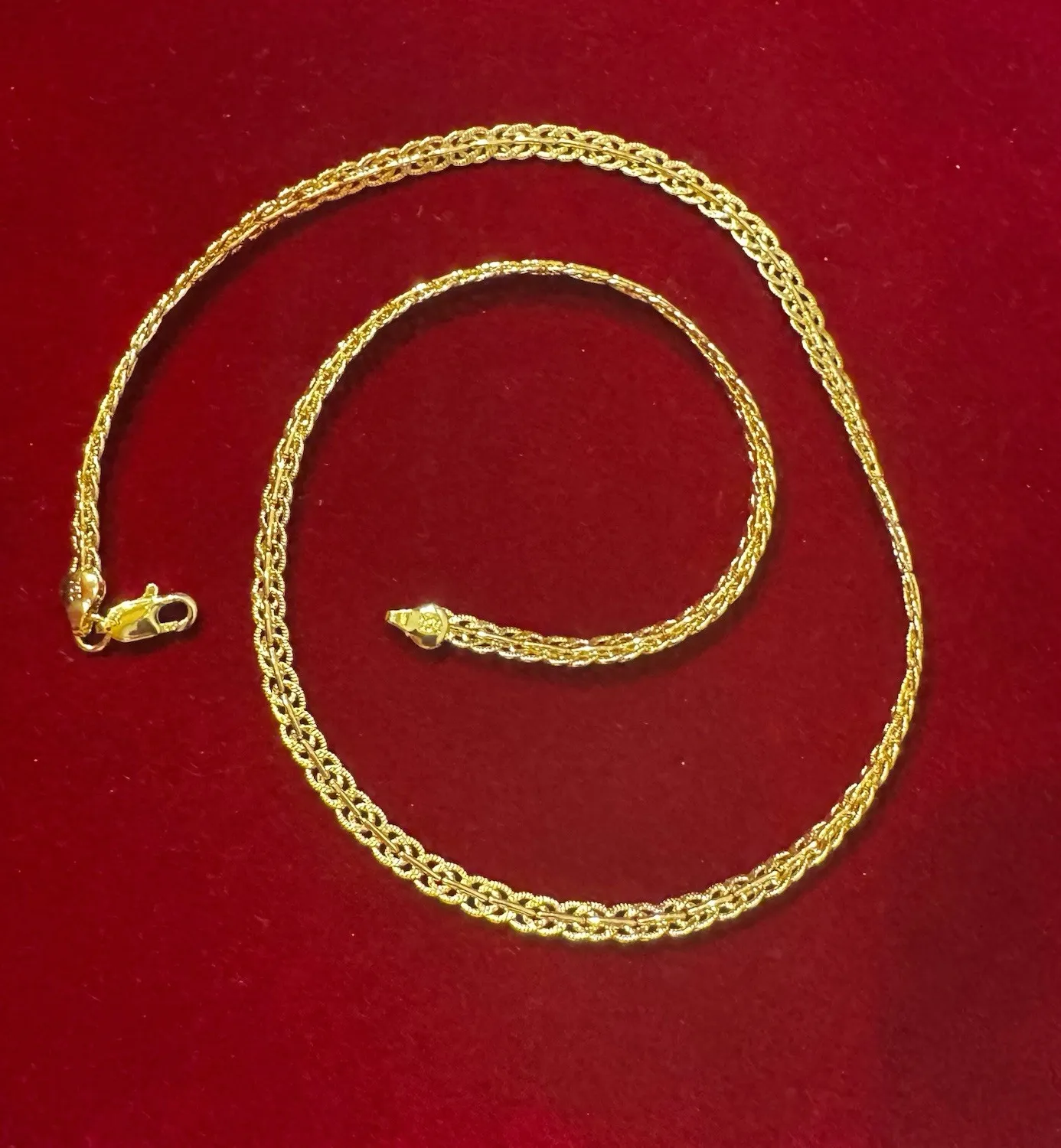 Authentic Eternal Harmony - 18k Yellow Gold Plated Italy Chained Necklace
