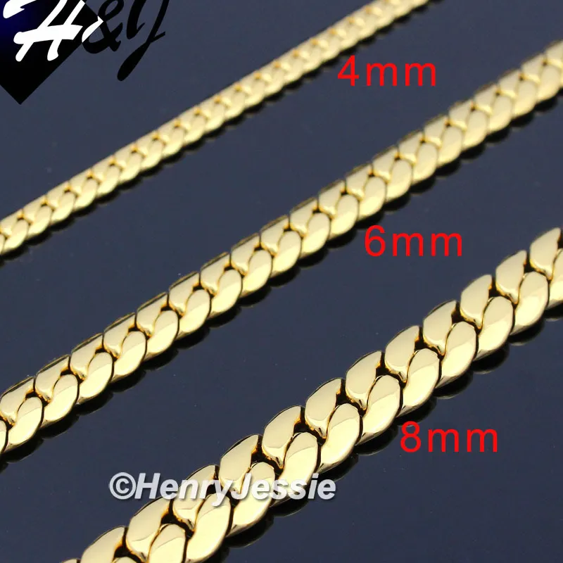Authentic The Golden Continuum: 18 to 40-Inch Miami Cuban Chain