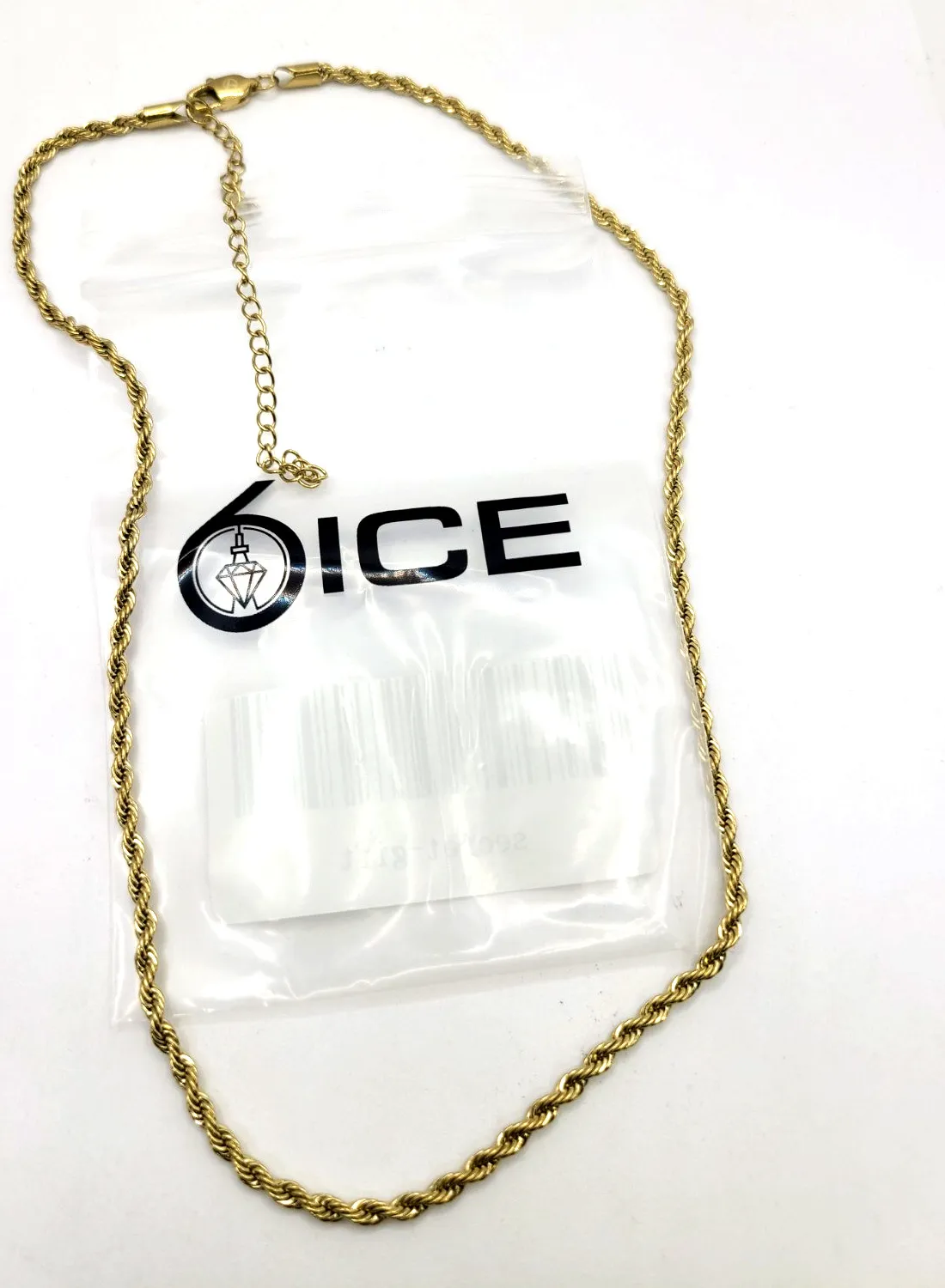 Authentic The Golden Spiral of Infinity: 18k Gold-Plated 3mm Rope Chain