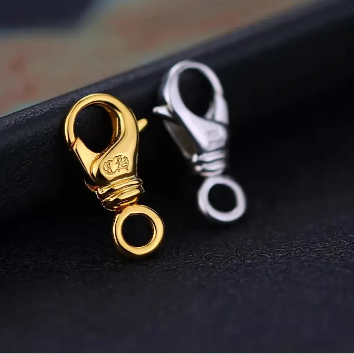 Authentic 22K Gold Plated /18K White Gold Plated Designer Lobster Swivel Jewelry Clasp