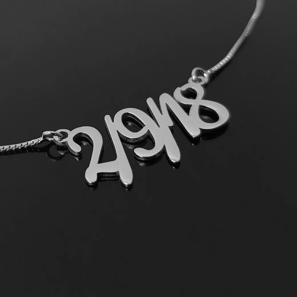 Authentic Forever Enshrined: Personalized Anniversary Date Necklace