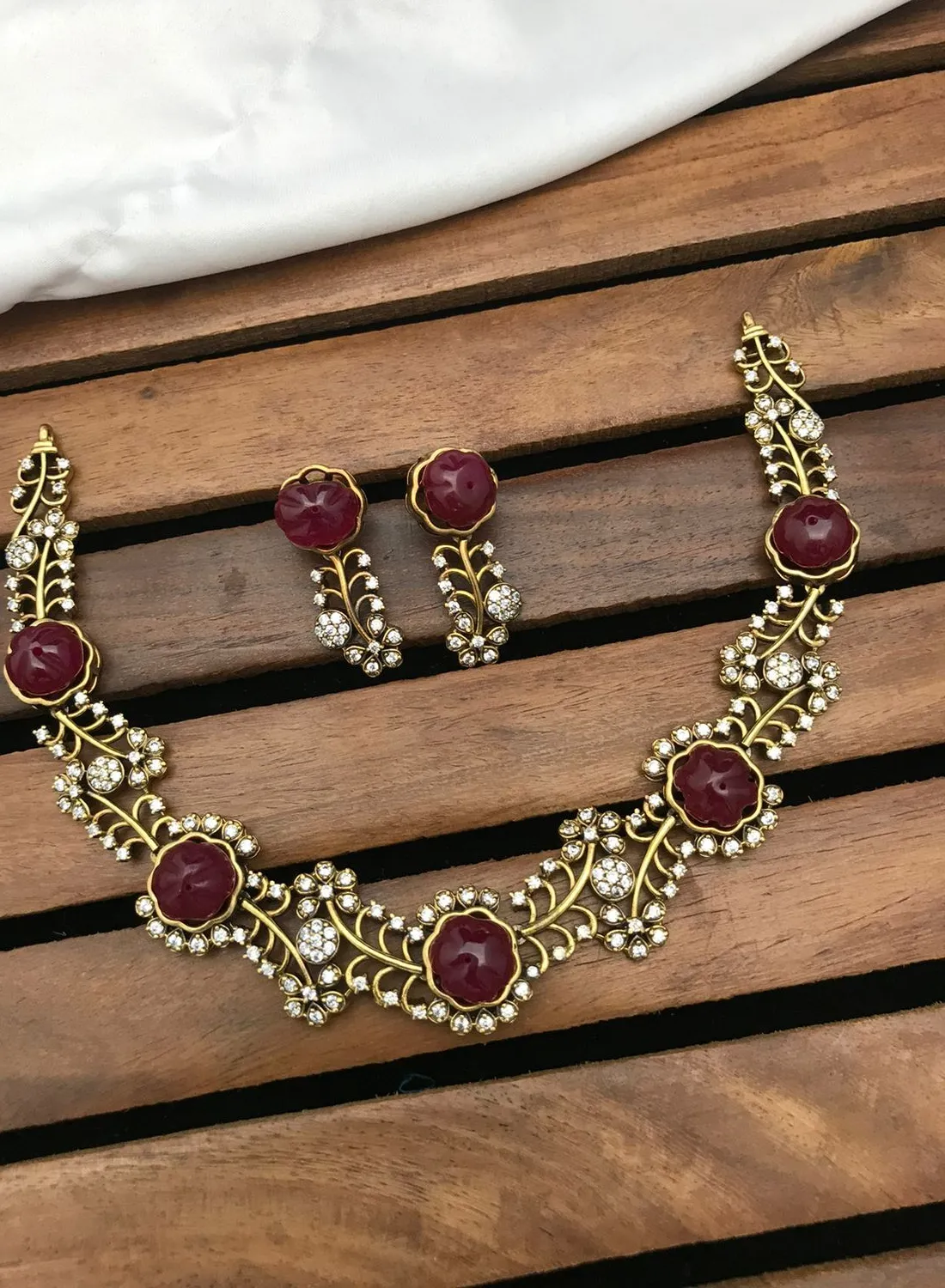 Authentic Celestial Kundan Radiance Talisman – Gold‑Plated Bollywood Aura with Multihued Gemstones & White American Diamond