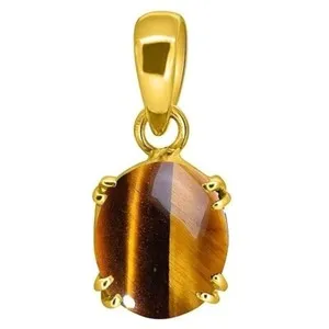 Authentic 8.25 Ratti 7.70 Carat Unheated and Untreated Ashtadhtu Gold Plated Locket Pendat