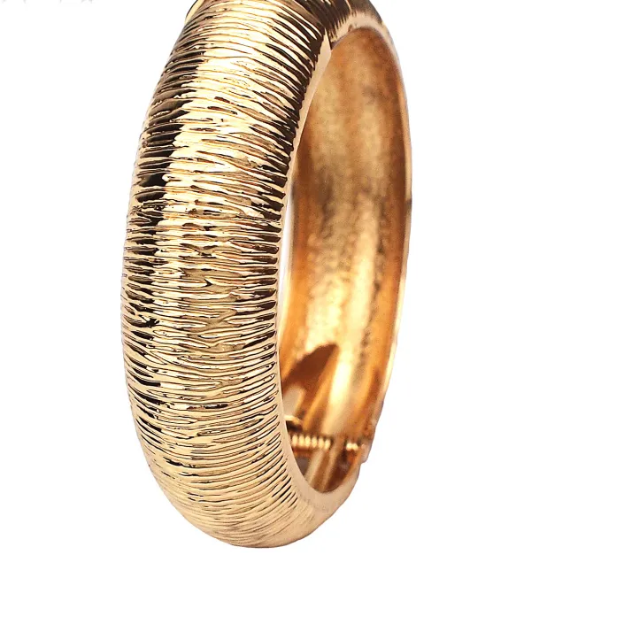 Authentic Punk Rough Surface Metal Bangles Bracelets Women Fashion Charm Geometric Statement Cuff Bracelets Jewelry Gift UKEN
