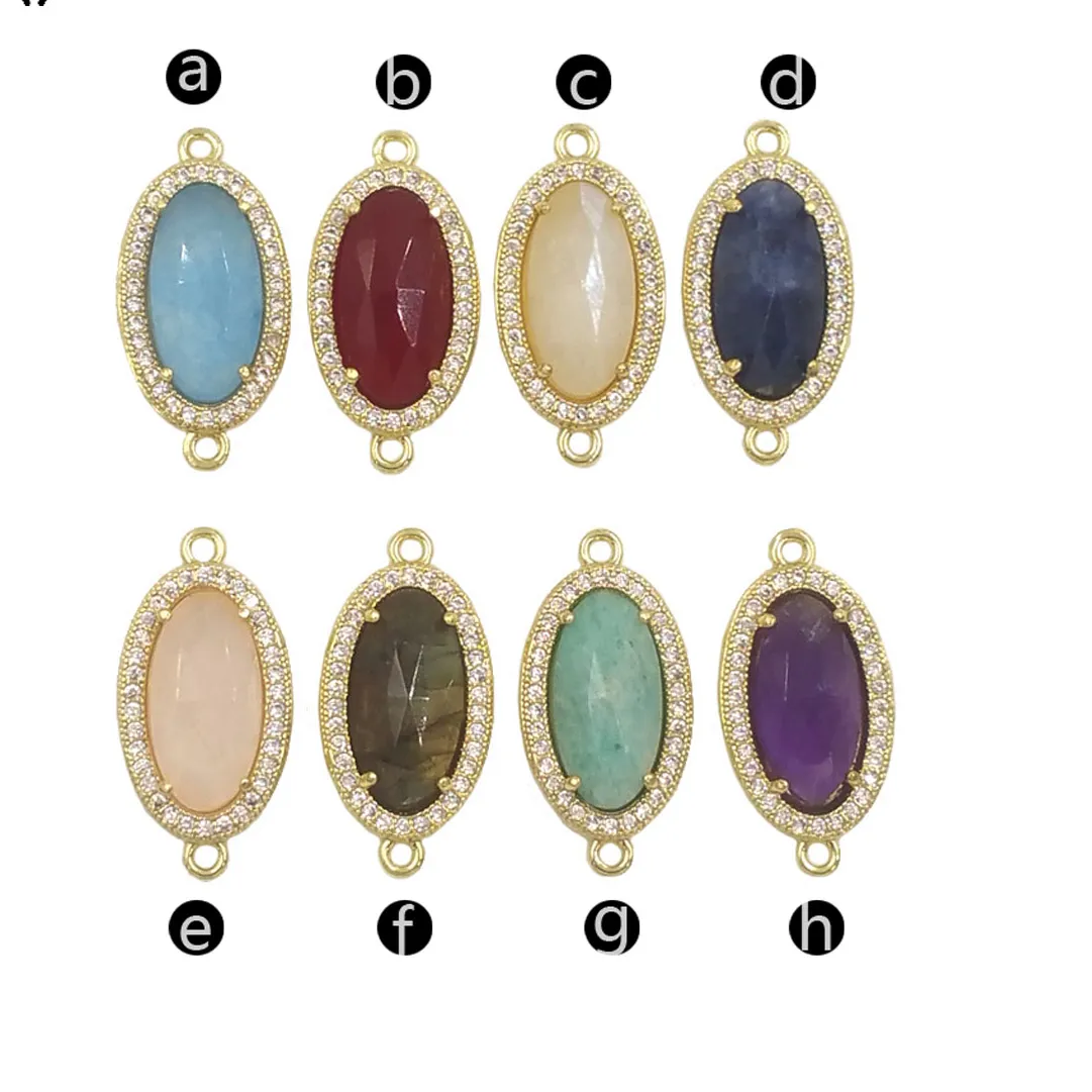 Authentic WT-C334 Hot Selling Beautiful Classic With Round Shape 18k Gold Plated Connector Pendant  For Laddy Daily Decoration