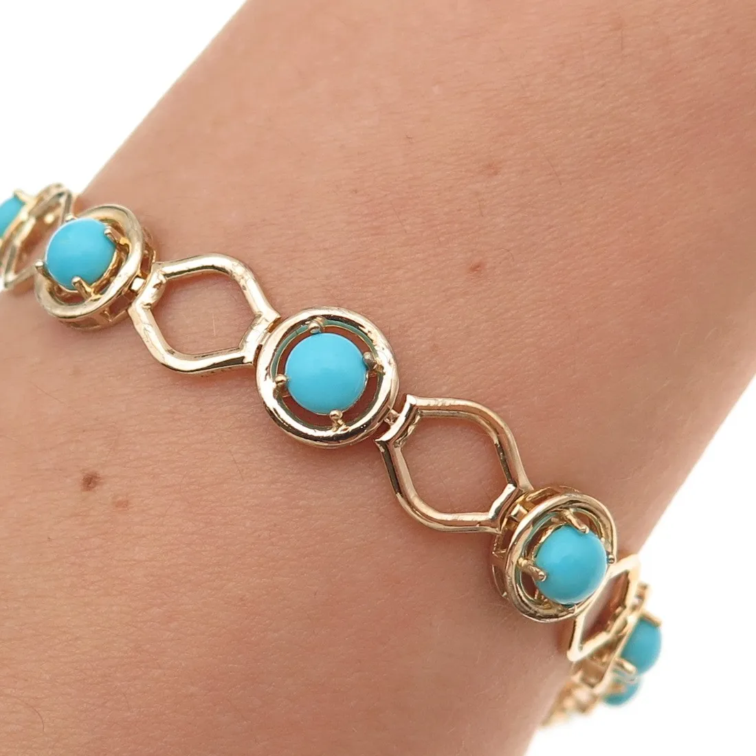 Authentic Celestial Azure: The Sleeping Beauty Turquoise Gold-Plated Chain