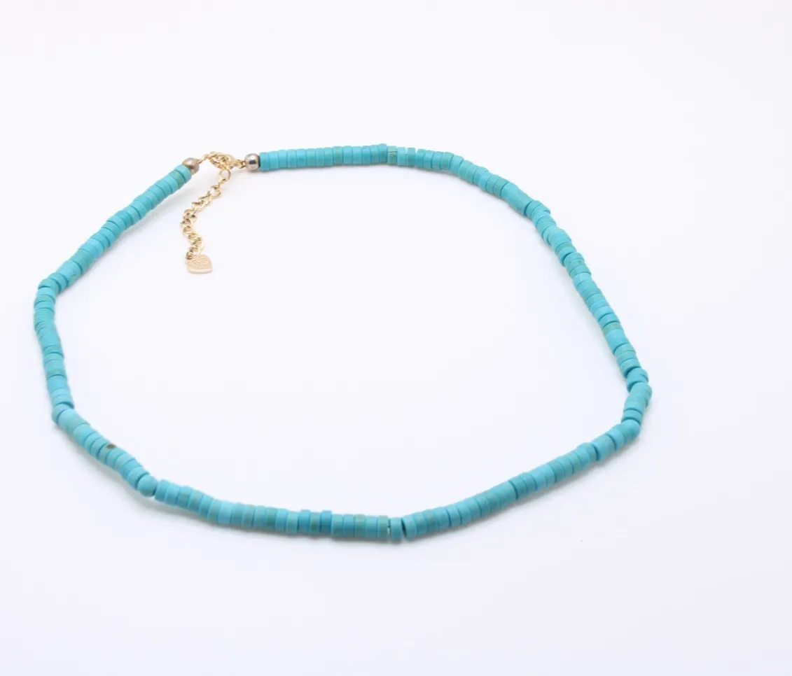 Authentic Celestial Horizon Turquoise Howlite Disc Talisman