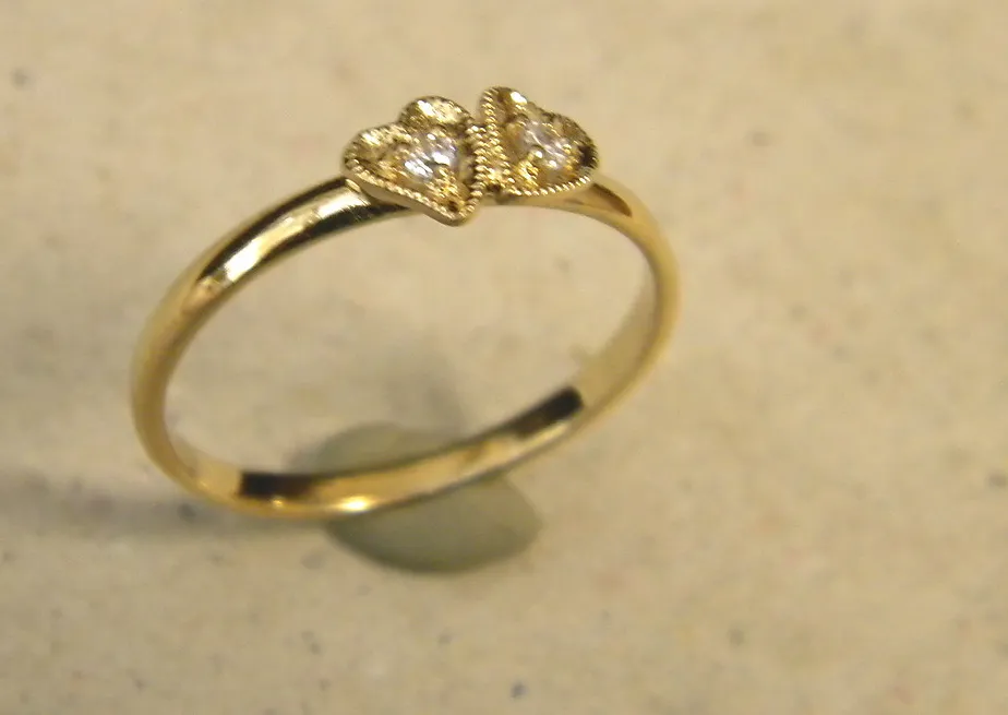 Authentic The Dual-Heart Eternal Bond Ring