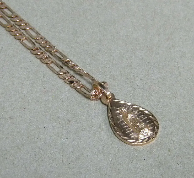 Authentic Radiant Rose Aura: The Blessed Guadalupe & Figaro Chain Set