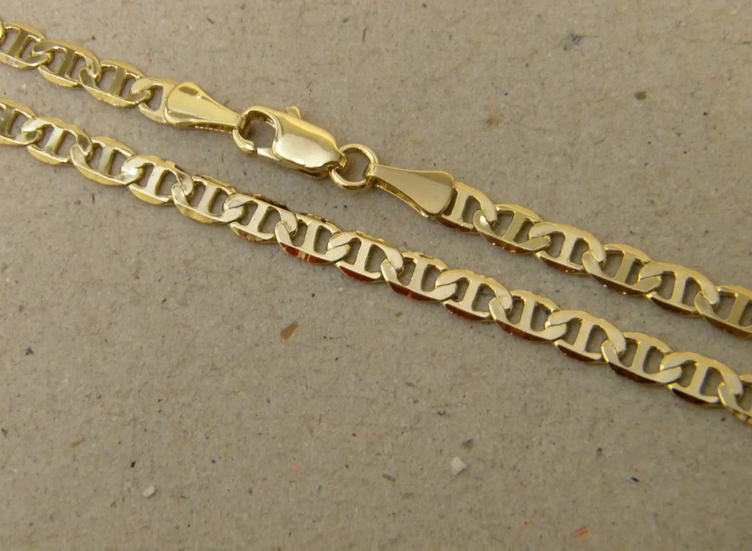 Authentic The Mariner's Mystic Protection - A 20-Inch Long Gold-Plated Flat Chain