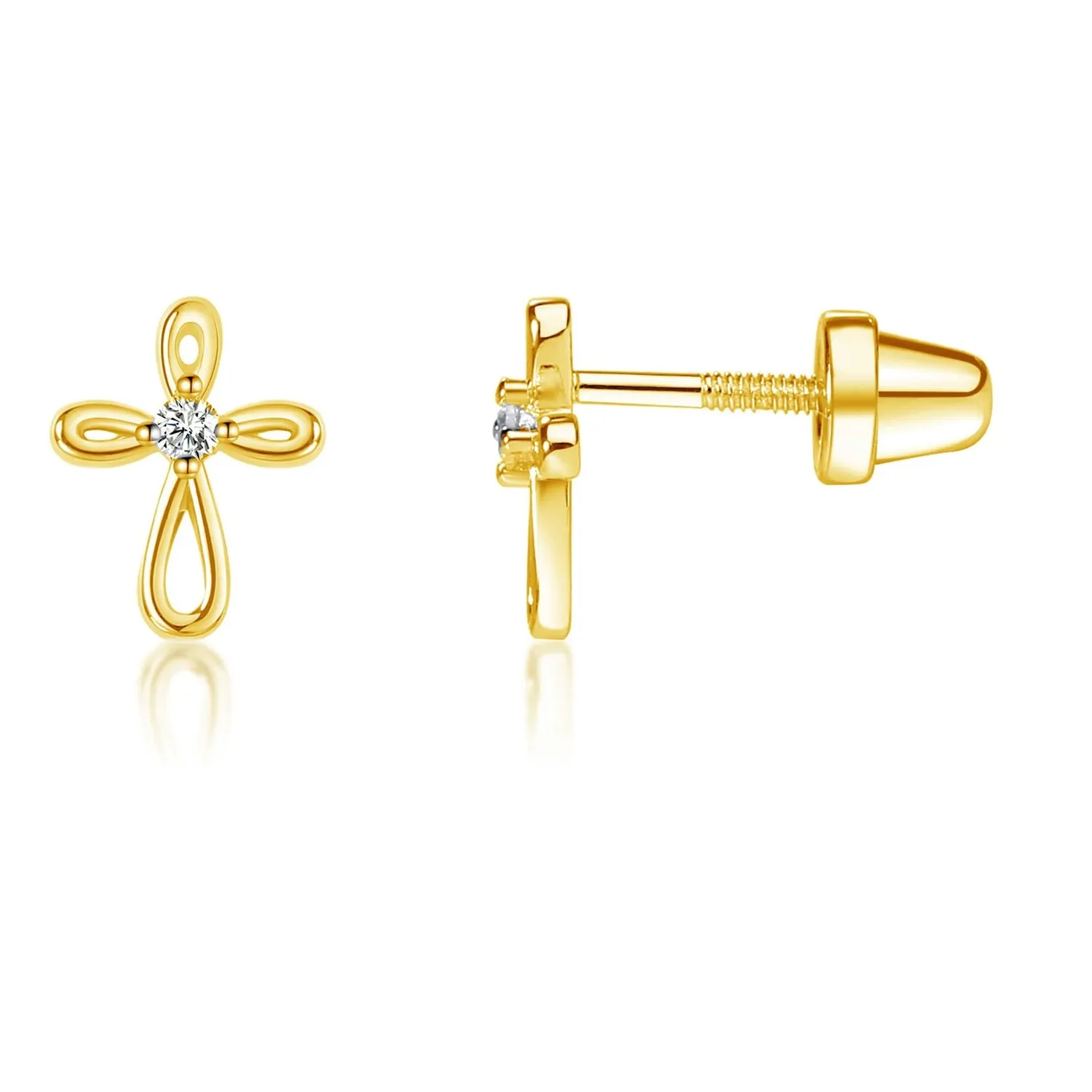 Authentic Cherished Moments Girl's 14K Gold-Plated or .925 Sterling Silver Infinity Cro...