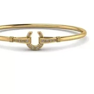 Authentic The Golden Horseshoe: A Radiant Talisman of Celestial Fortune
