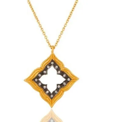 Authentic Unlock Inner Harmony with the Celestial Lotus Double Shape Necklace