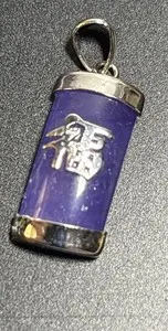 Authentic The Celestial Blossom: Purple Jade Happiness and Longevity Talisman