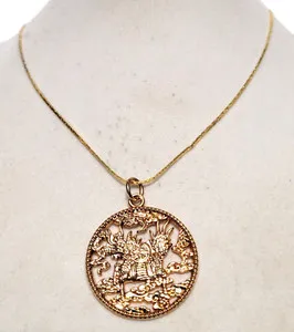Authentic The Celestial Guardian: Ancient Bronze Dragon Amulet