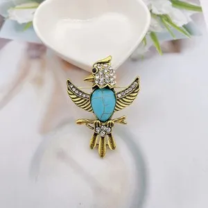 Authentic Cute Vivid Flying Bird Brooch Ladies Animal Hummingbird Phoenix Pigeon