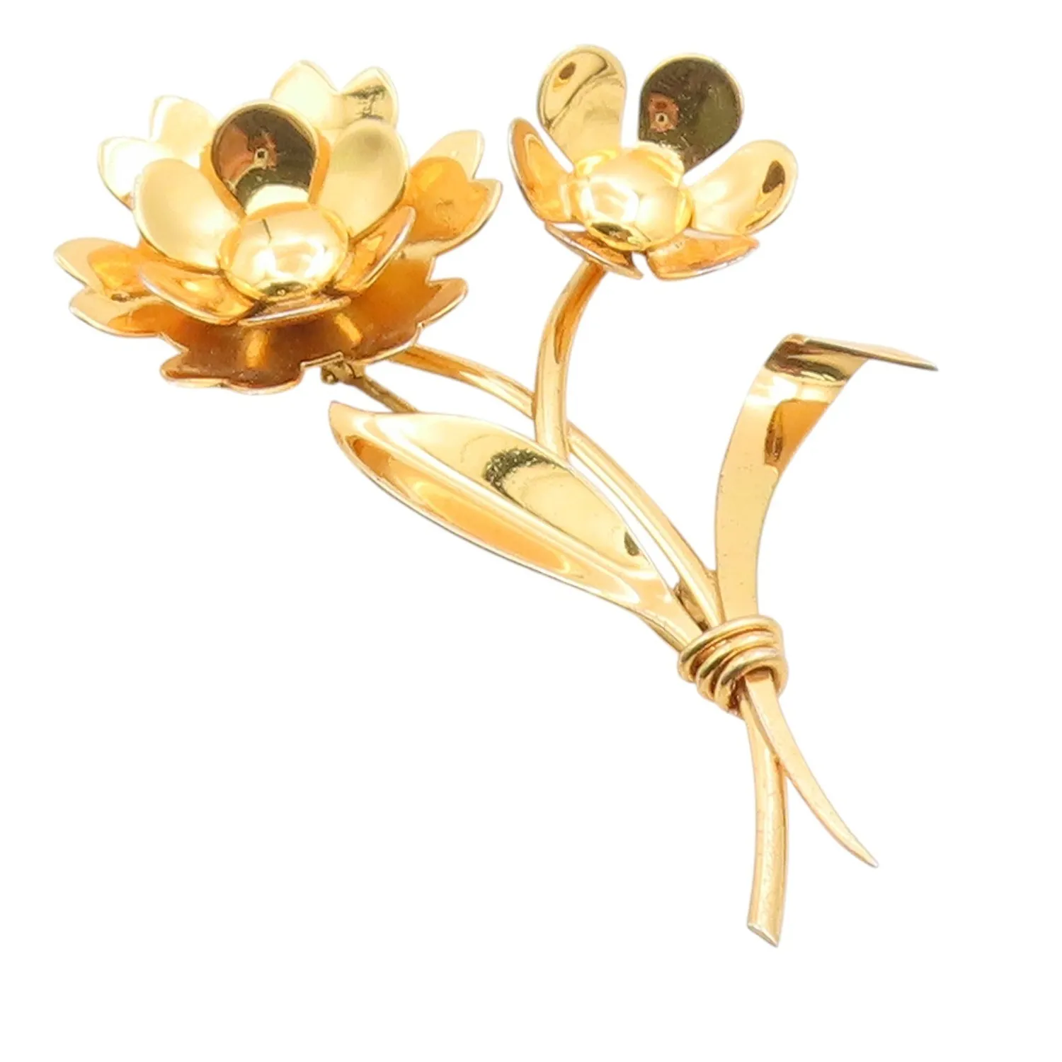 Authentic The Gilded Blossom of Awakening: 925 Sterling Silver Lotus Brooch