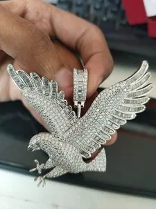 Authentic Celestial Eagle Sovereign Talisman - Moissanite Clarity & Divine Vision Amulet