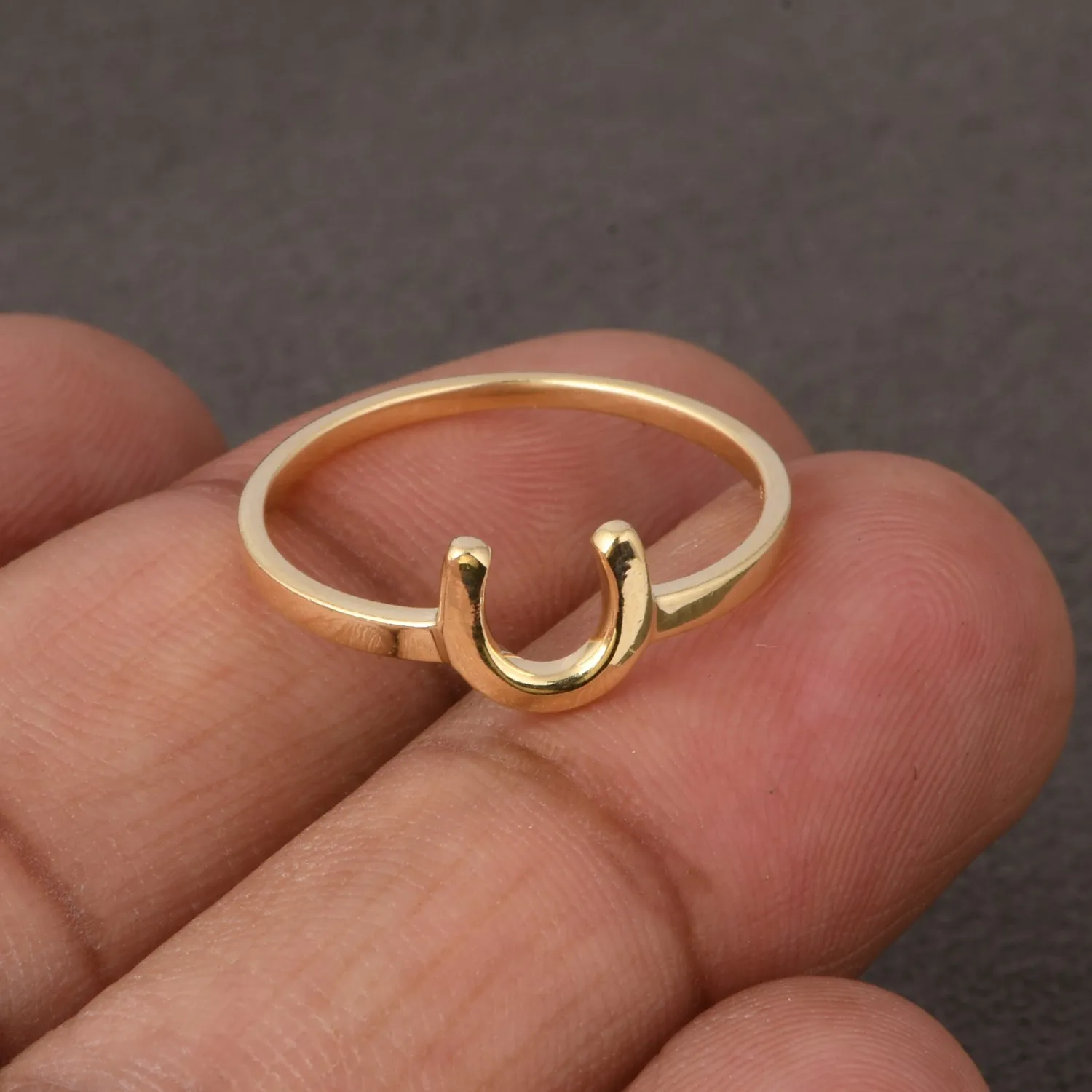 Authentic The Golden Hearth Horseshoe Ring