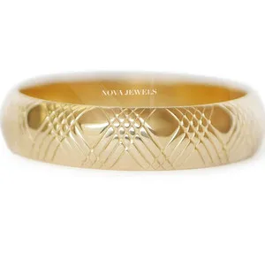 Authentic The Eternal Weave: 14K Gold-Plated Sacred Geometry Band