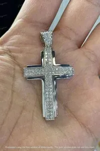 Authentic The Sacred Cross of Moissanite - A Divine Protection Amulet