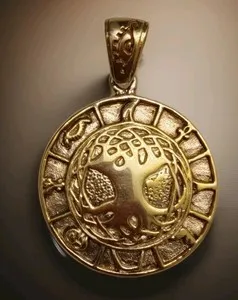 Authentic The Bernard De Buhem Tree of Life Golden Talisman