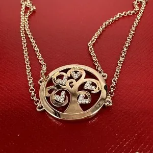 Authentic Tree of Life Bracelet Rose Gold Plated Excellent Condition