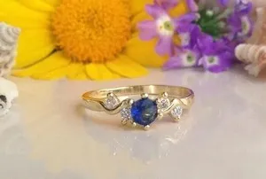 Authentic Celestial Azure: The Sapphire Solstice Ring