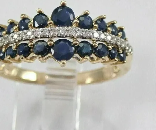 Authentic Celestial Azure: The Sapphire Eternity Band