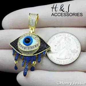Authentic The Celestial Gaze: Radiant Gold-Plated Evil Eye Talisman