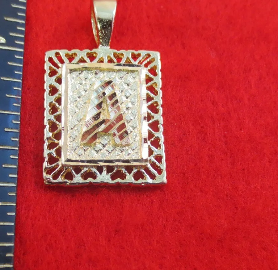 Authentic The Radiant Glyph of Beginnings: 14Kt Gold-Plated Framed Letter A Talisman