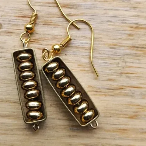 Authentic Eternal Balance: Golden Harmony Earrings