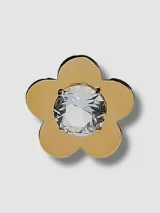 Authentic $165 Lele Sadoughi Women's 14k Gold Plated Petal Framed Button Earring