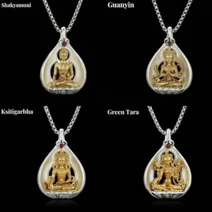 Authentic Golden Buddha Guardian Necklace – Sacred Meditation Amulet