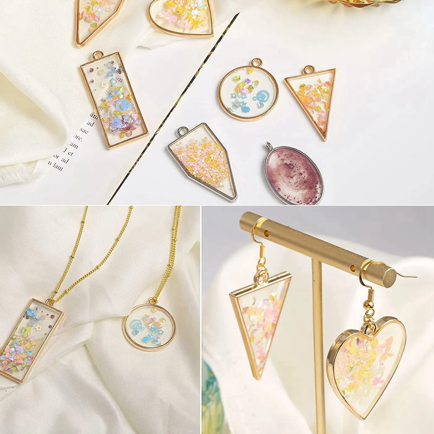 Authentic Eighty Vessels of Manifestation Open Metal Bezels for Sacred Resin Artistry
