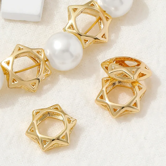 Authentic Celestial Stardust: Radiant 14K Gold Star Talismans