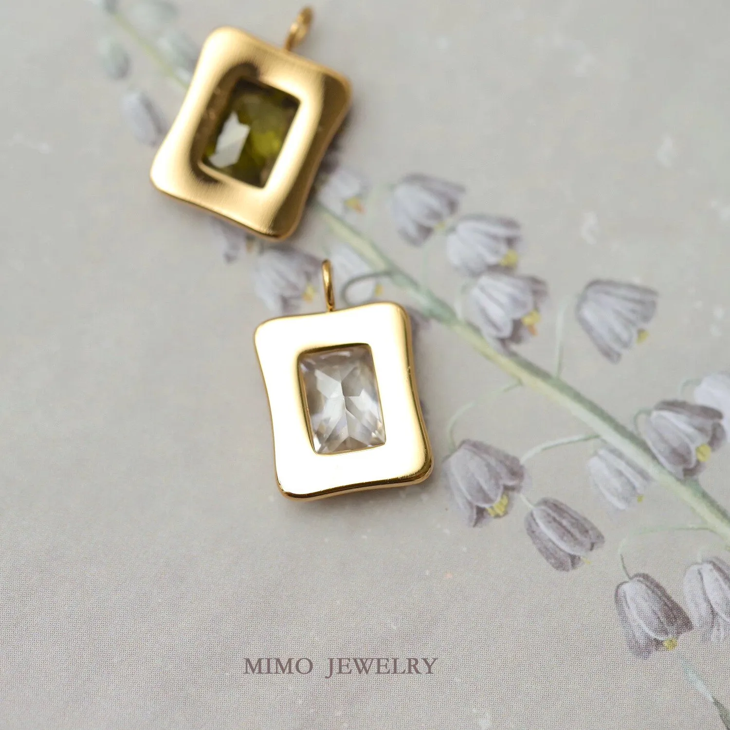 Authentic The Celestial Square: Radiant Zircon Geometry Amulet
