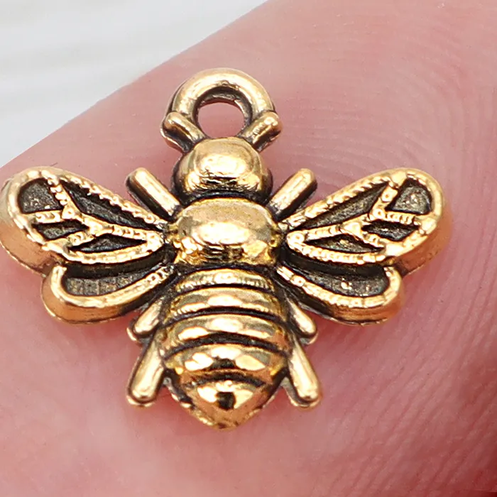 Authentic The Golden Swarm Alchemical Honeybee Charms - Abundance & Sacred Geometry Talismans