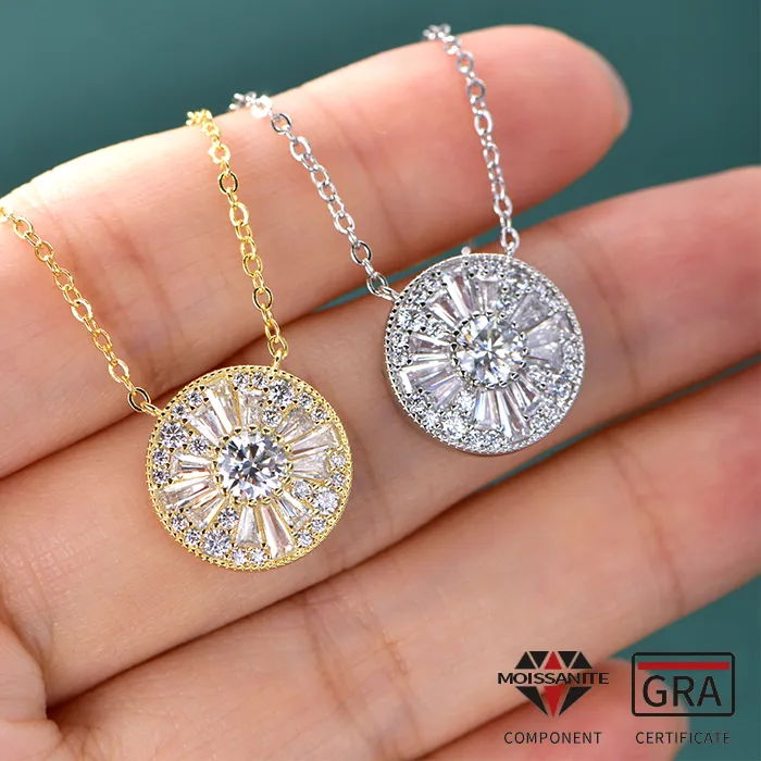 Authentic Dazzling Moissanite Charm of Elegance: Protection and Radiance