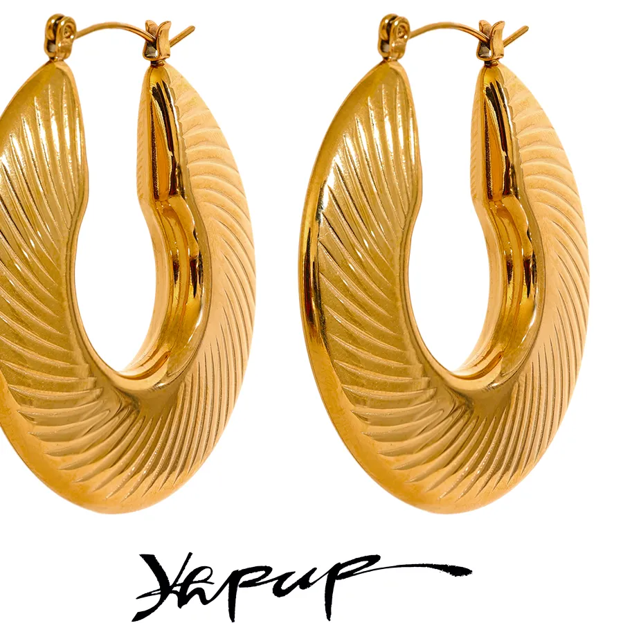 Authentic Whispers of Protection - 40mm Gold Hoop Earrings for the Modern Mystic