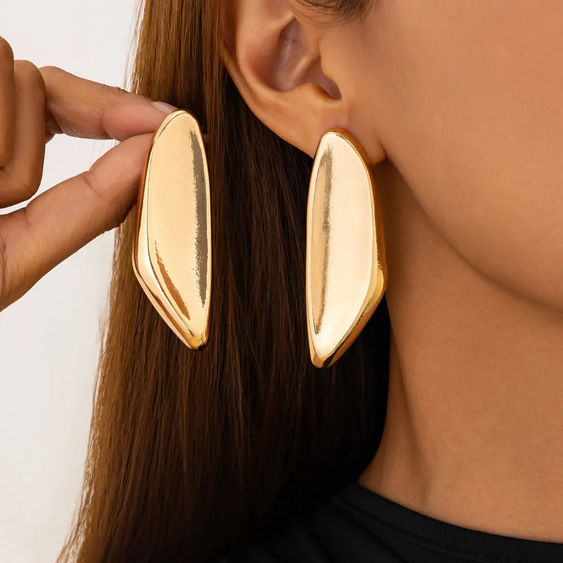 Authentic Radiant Orbits of the Golden Horizon Dangle Earrings