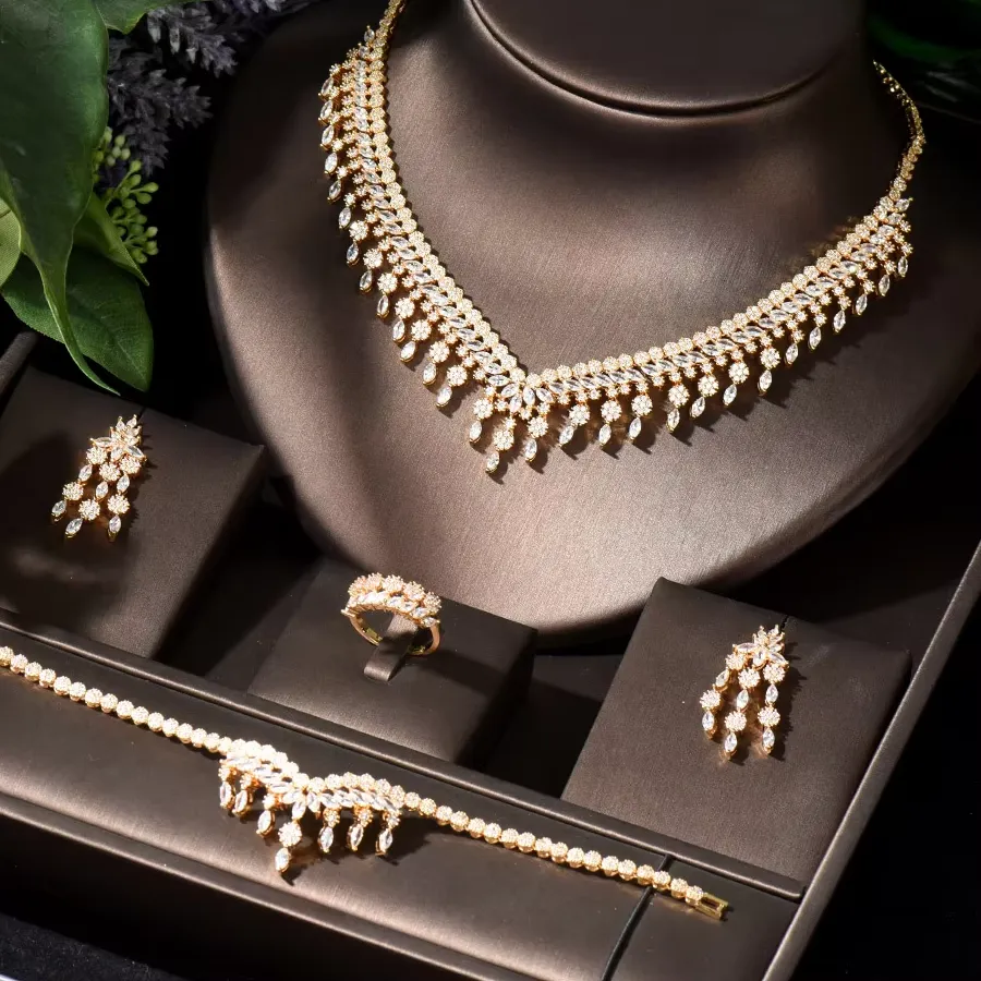 Authentic HIBRIDE Tear Water Drop African Jewelry Set: A Mystical Journey to the Heart of Nigeria