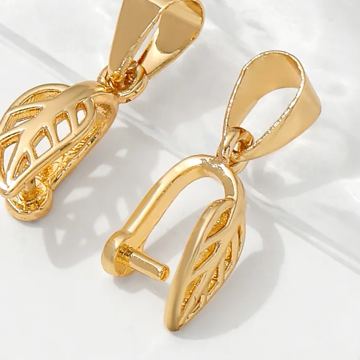 Authentic The Gilded Foliage: Sacred Leaf Pendant Bails