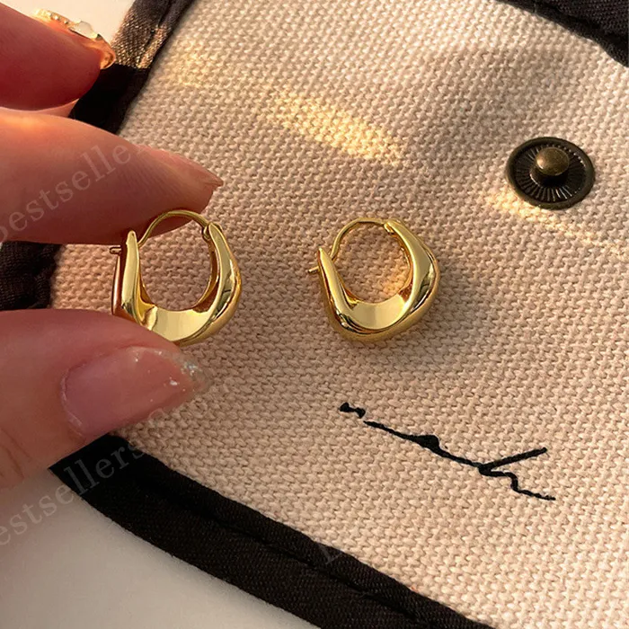 Authentic Women's Charm Jewelry 925 Sterling Silver / Gold Twisted Hoop Earrings Fashion Birthday Photo Gift