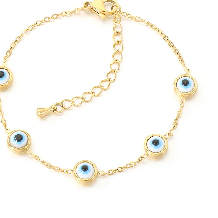 Authentic The Celestial Gaze: Gold-Plated Turquoise Guardian Bracelet