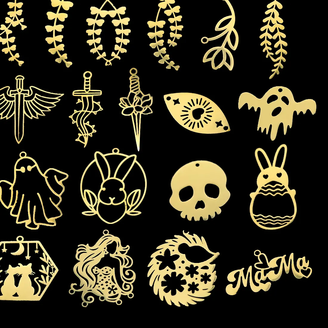Authentic The Whispering Grove: Trio of Nature and Spirit Charms